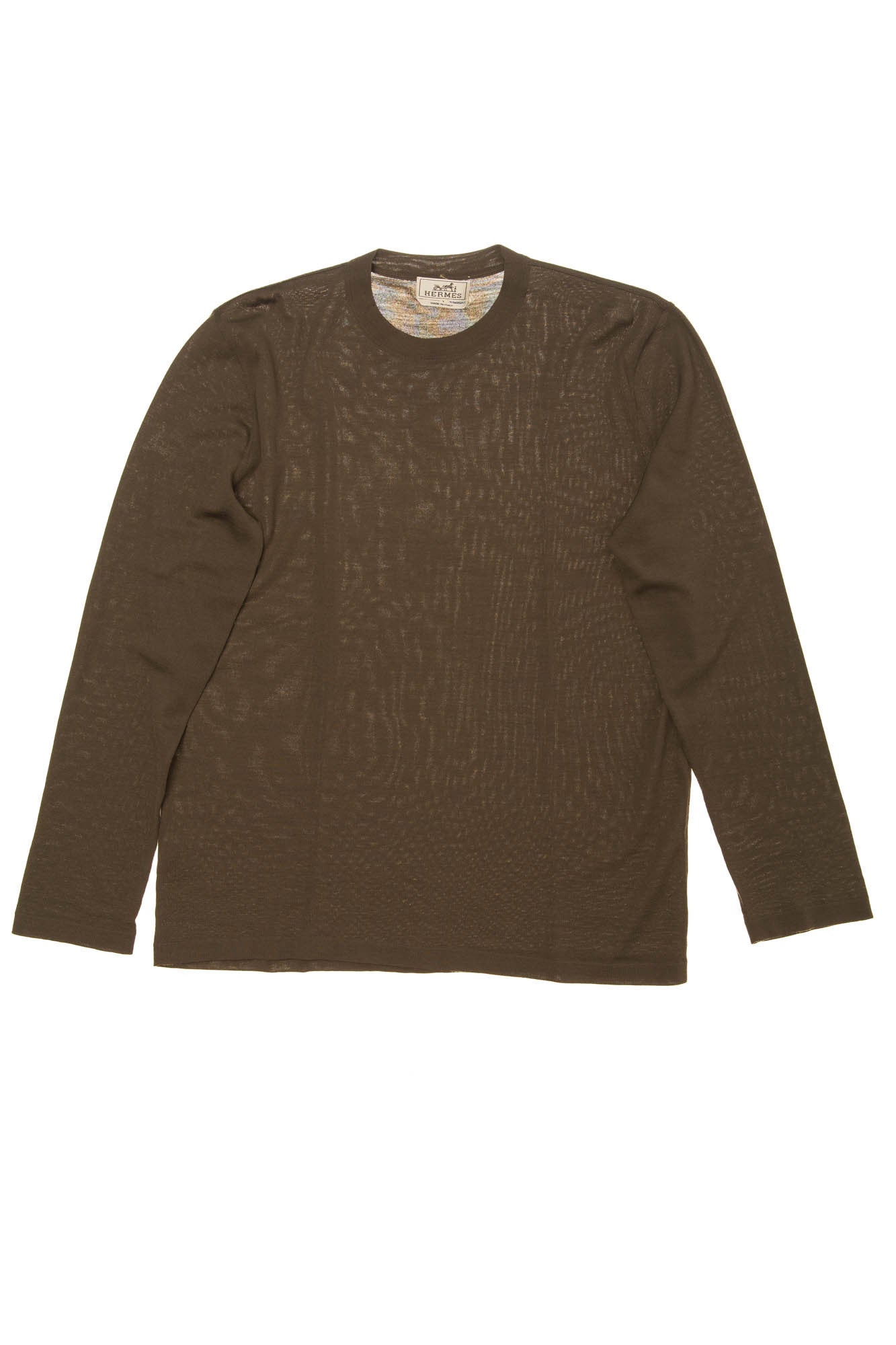 Hermes - Dark Olive Green Long Sleeve Shirt - L – LUXHAVE