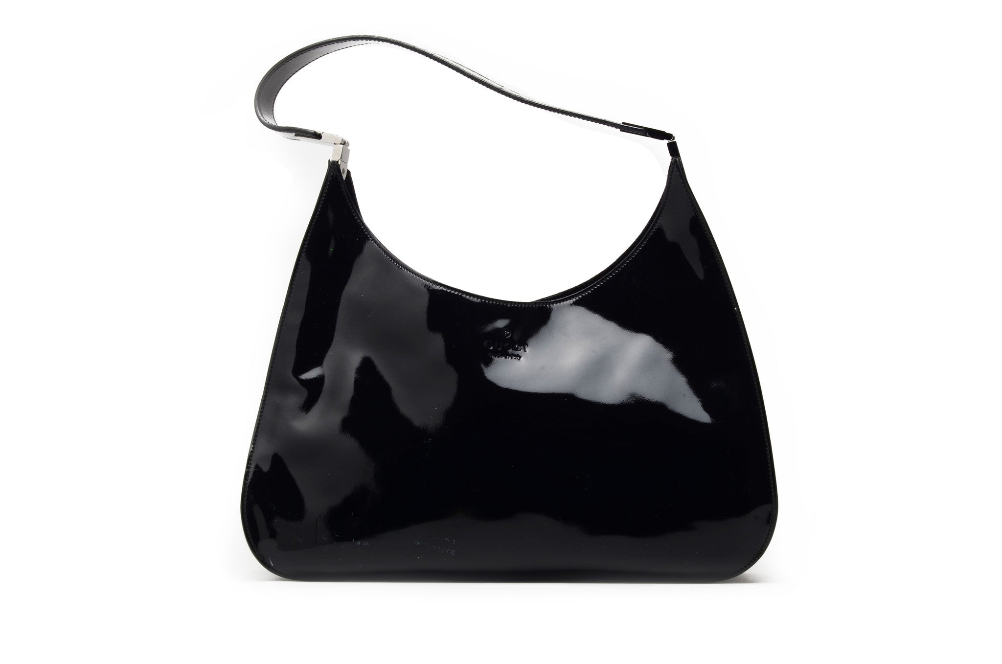 Iconic Tom Ford for Gucci - Black Patent Leather Bag - – LUXHAVE