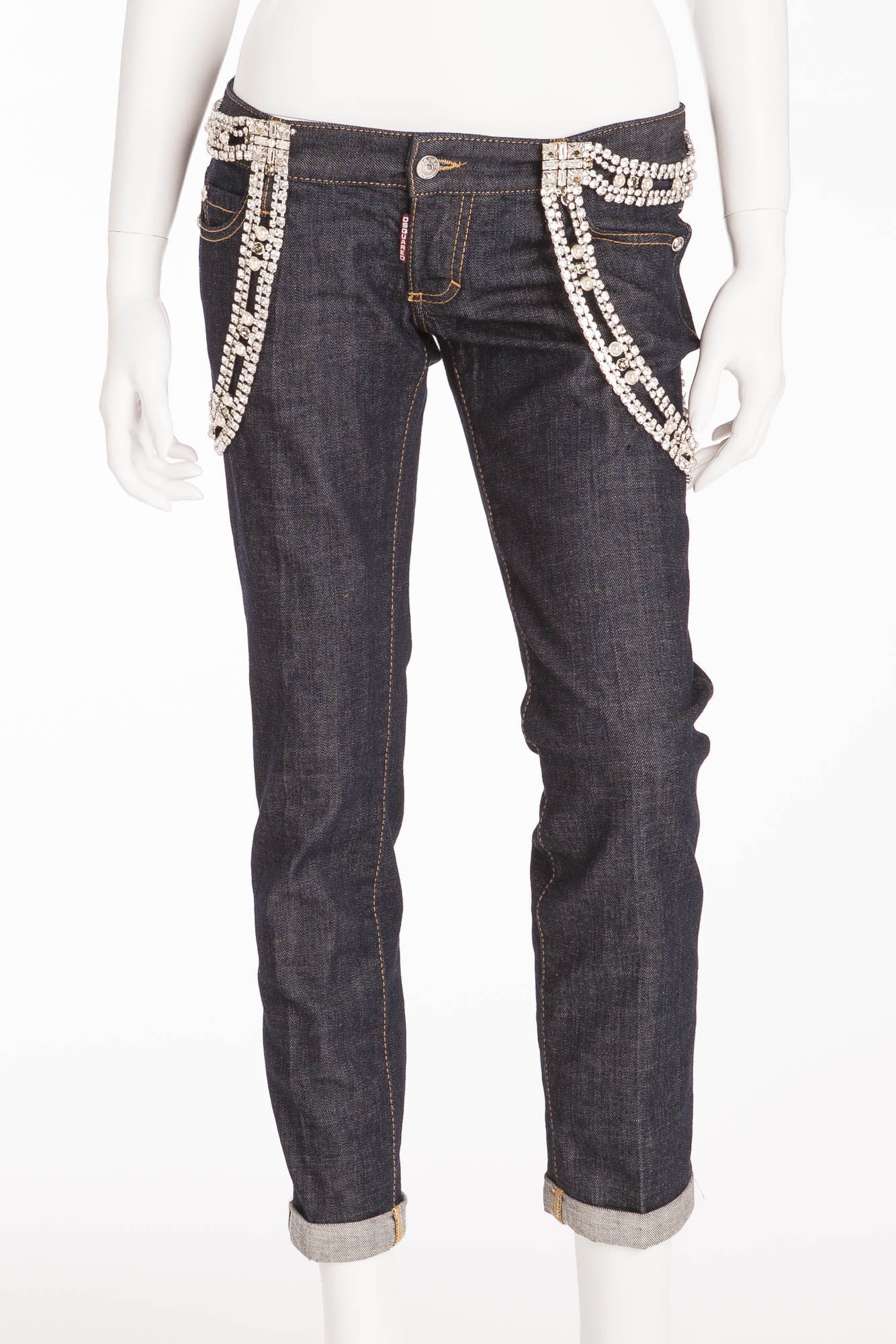 Dsquared2 - Jeans with Removable Crystal Embellishments - IT 42