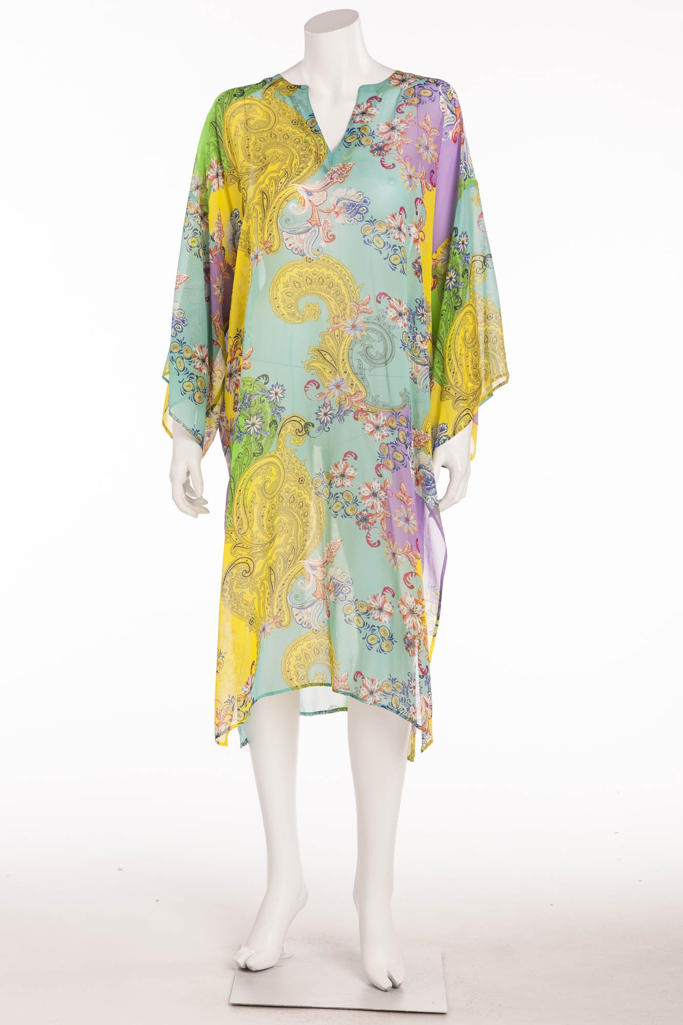 ETRO カフタン プリント ドレス パープル ETRO カフタン プリント ドレス パープル (ETRO/ワンピース