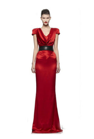 Original Alexander McQueen - Long Red Dress - IT 40 LUXHAVE Original Alexander McQueen - Long Red Dress - IT 40 LUXHAVE