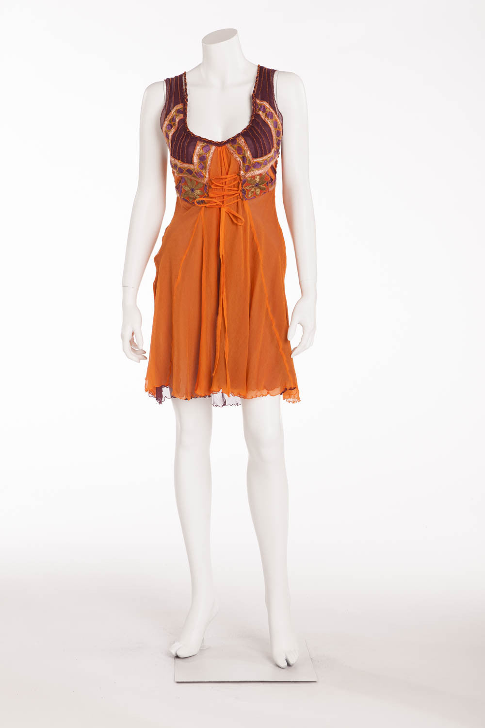 alberta ferretti orange dress ALBERTA FERRETTI Dress Woman color Orange