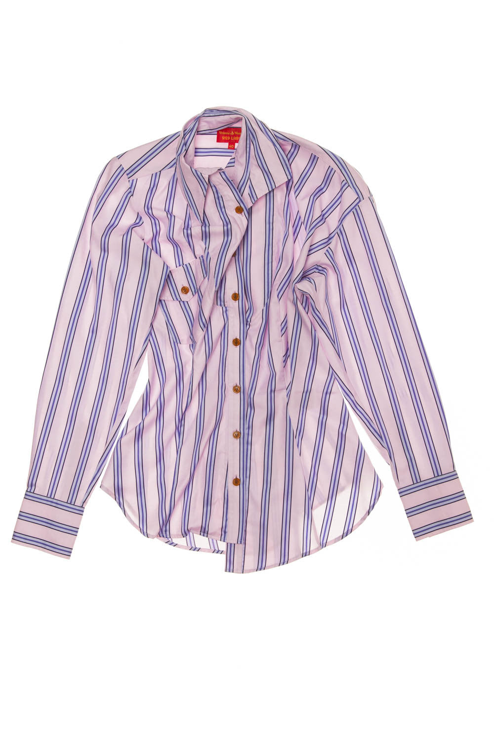 Vivienne Westwood Red Label - Pink and Lavender Striped Blouse - IT 40