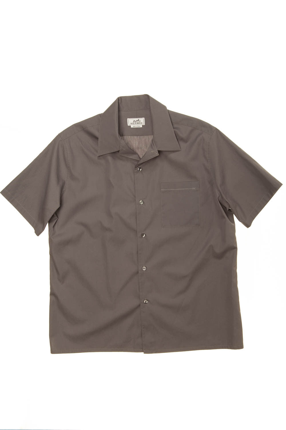 Hermes - Grey Short Sleeve Men's Shirt - IT 42 – LUXHAVE