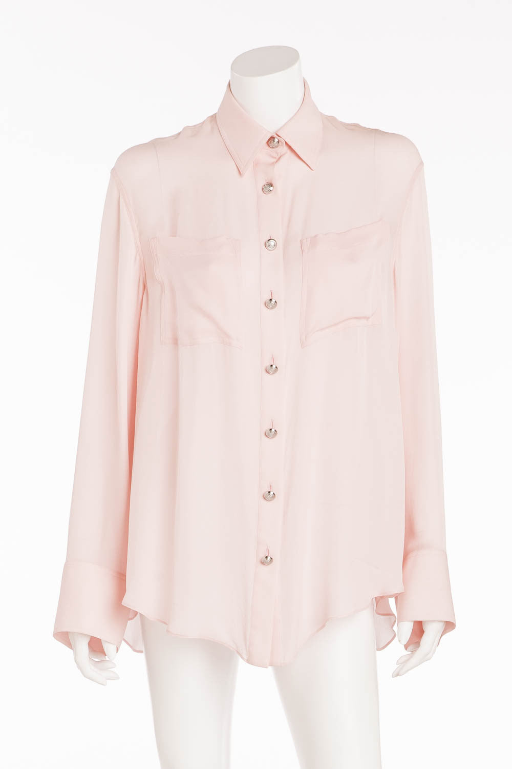 Balmain - Long Sleeve Pink Button Up Shirt - FR 38 – LUXHAVE