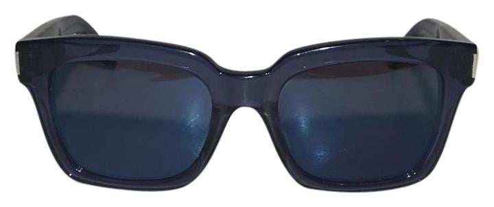 Saint Laurent - Bold Transparent Blue Framed Sunglasses with  display picture 3