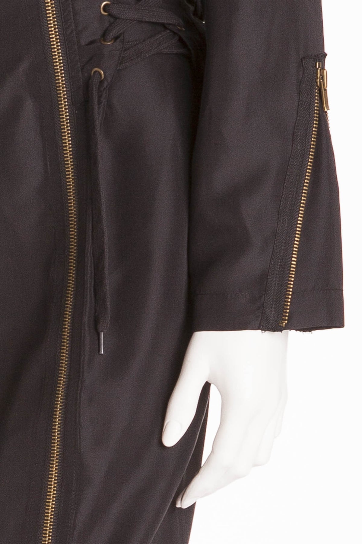black long sleeve dress with gold zipper Black Sequins Gold Zipper Long Sleeve Dress