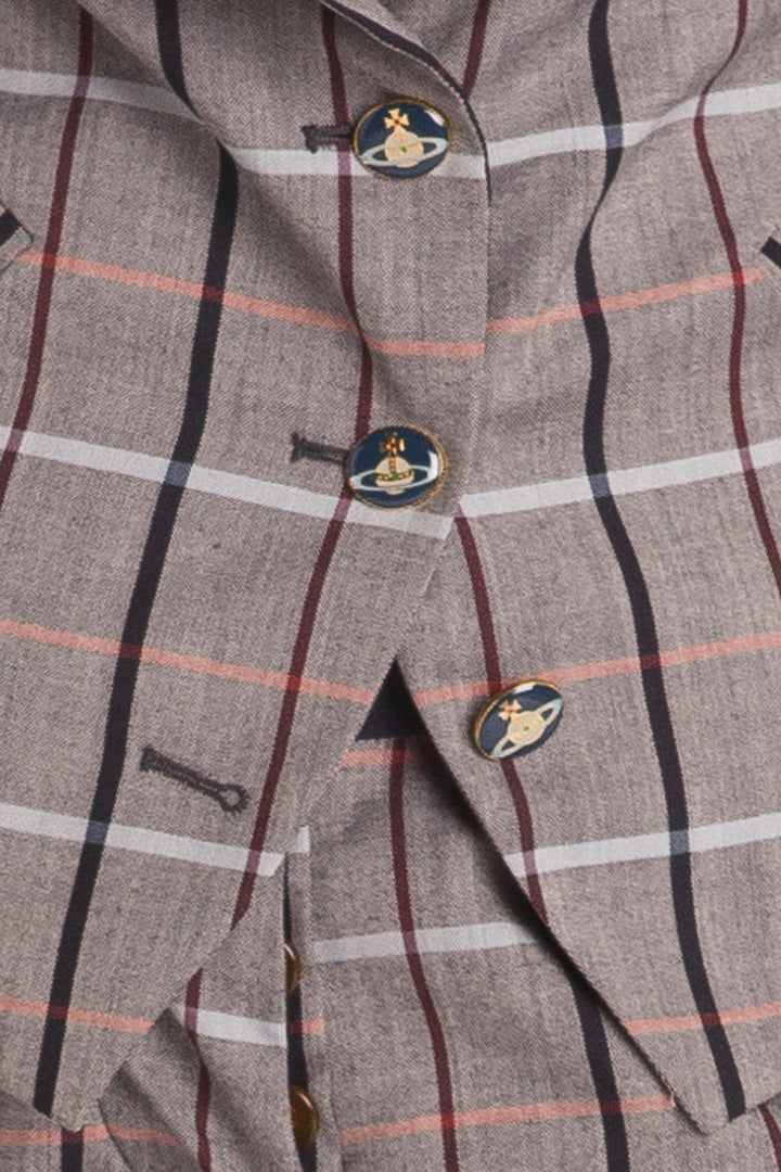 VIVIENNE WESTWOOD ジャケット 25 Plaid virgin wool 1065092 Plaid virgin wool blazer in multicoloured - Vivienne