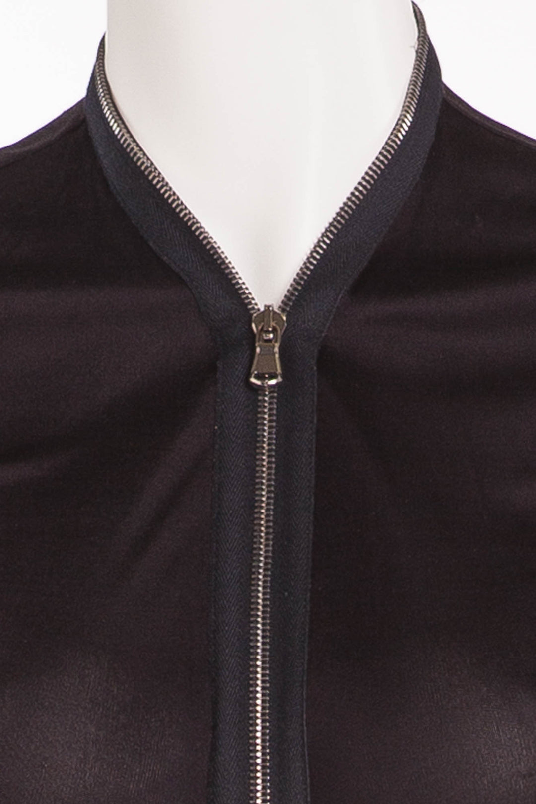 ワンピース Alexander Mcqueen Black Jersey Dress Alexander Mcqueen - Black Jersey Dress Front Zipper - IT 42