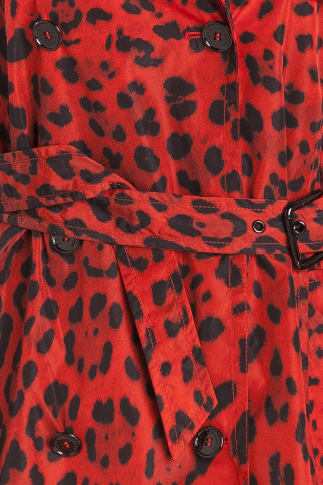 Dolce & Gabbana - Red Leopard Print Bodysuit with Side