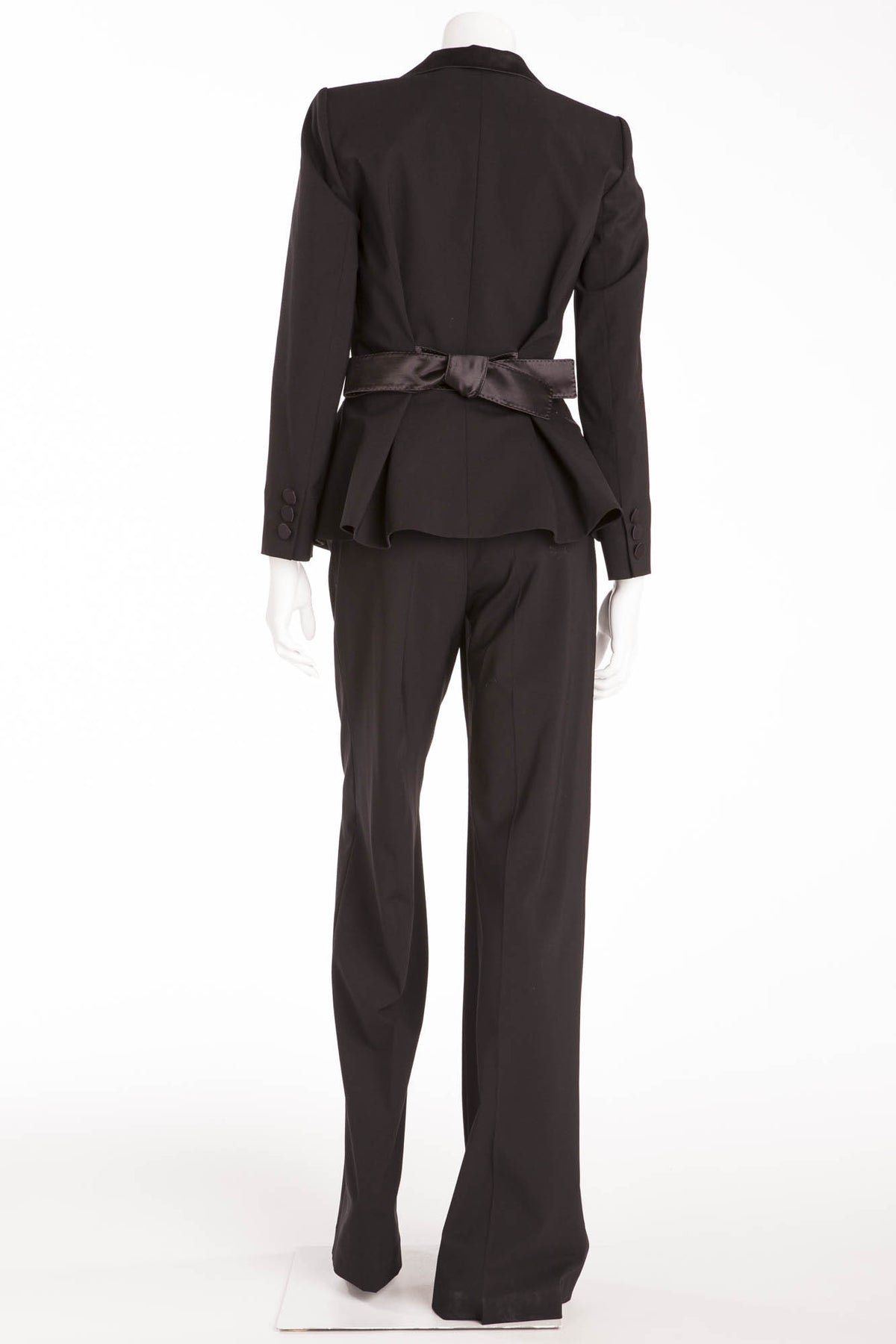 Louis Vuitton Black Linen Two Button Blazer L