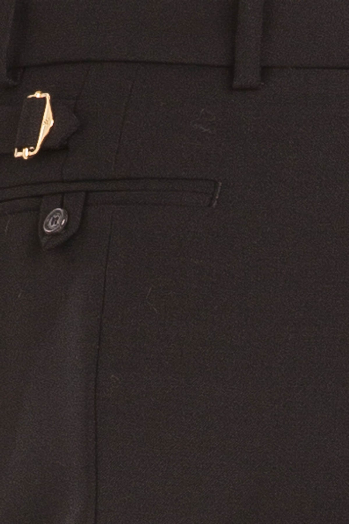 Authentic Louis Vuitton Black Silk Capri Pants