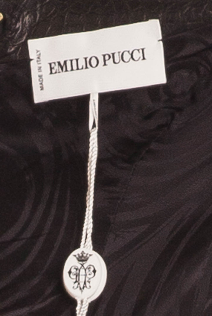 Emilio Pucci - Brand New with Tags Black Alligator Embossed