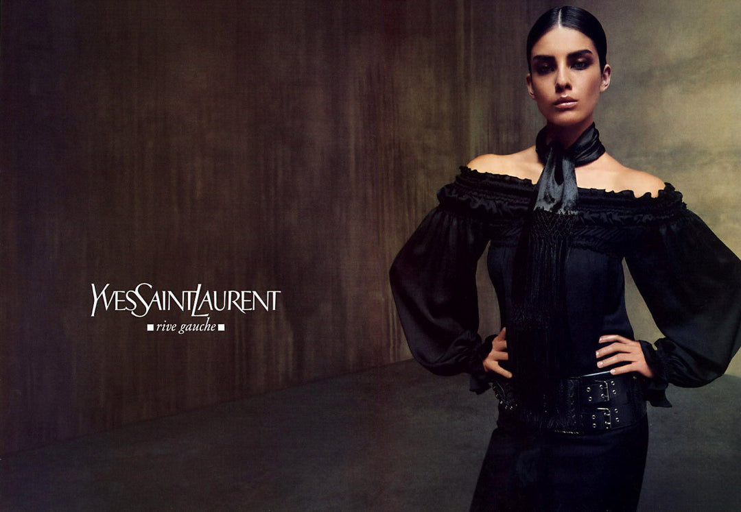 Tom Ford for Yves Saint Laurent - 2PC Black Chiffon Long