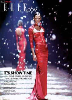 Iconic Tom Ford For Gucci - Editorial Red Corset Long Silk Gown