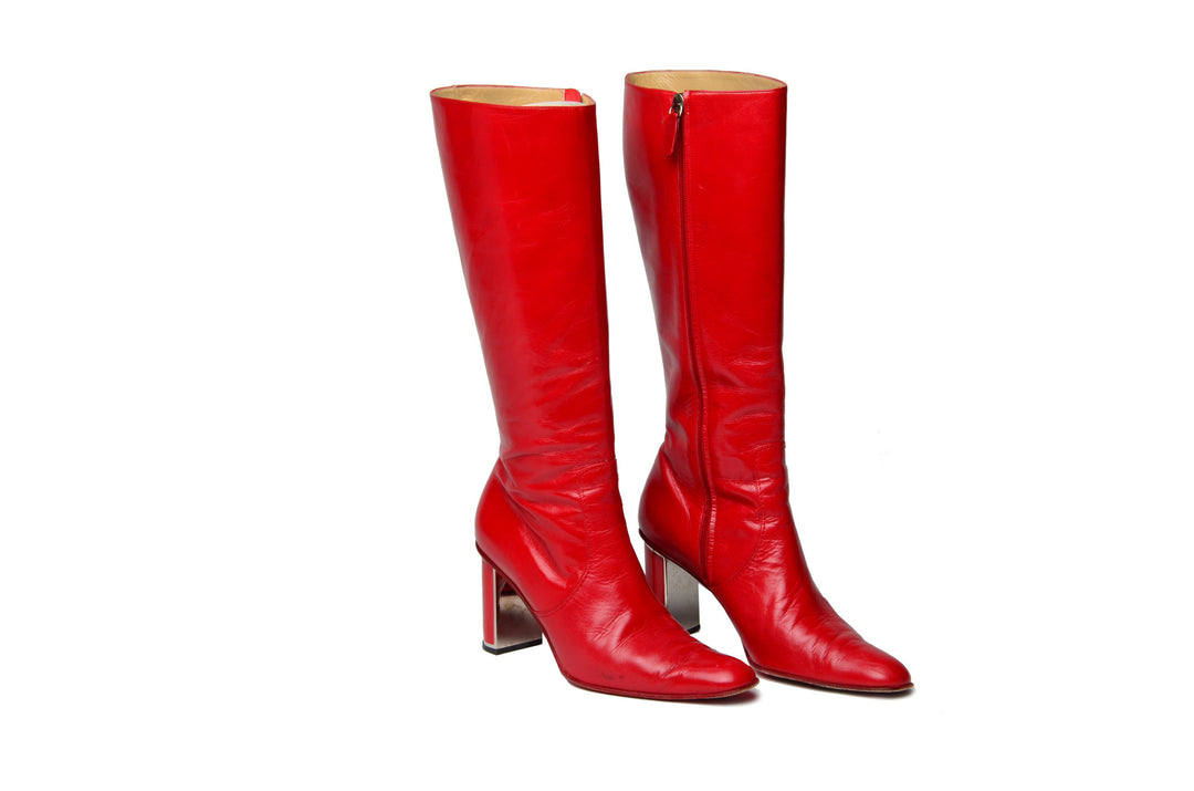 KNEE HIGH BOOTS BLACK – caminando.jp