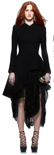 Original Alexander McQueen - Asymmetrical Black Long Sleeve Original Alexander McQueen - Asymmetrical Black Long Sleeve