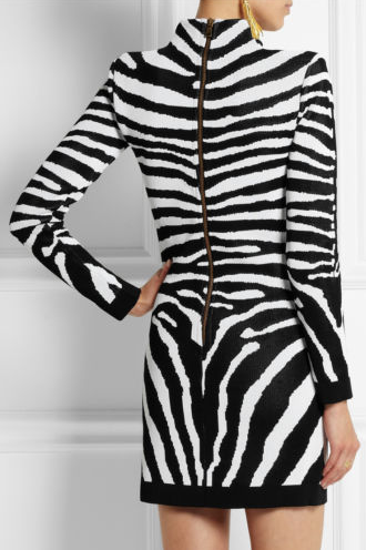 green emerald velvet dress Green & Black Zebra Print Knit Maxi Dress Small