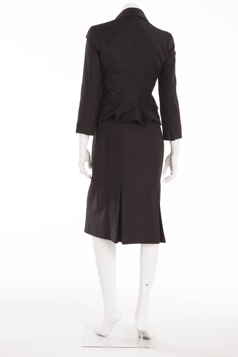 ALEXANDER MCQUEEN ブラック スーツセットアップ 44 Alexander McQueen Zip Sleeve Blazer in Black | LN-CC