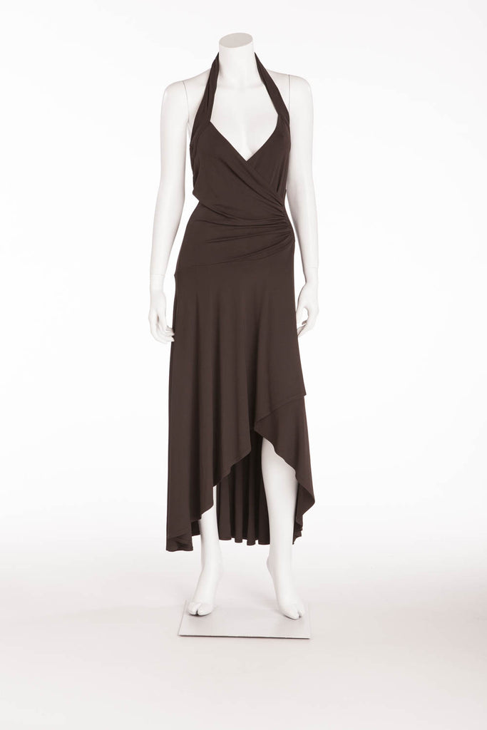 Michael Kors - Brown Halter Long Dress