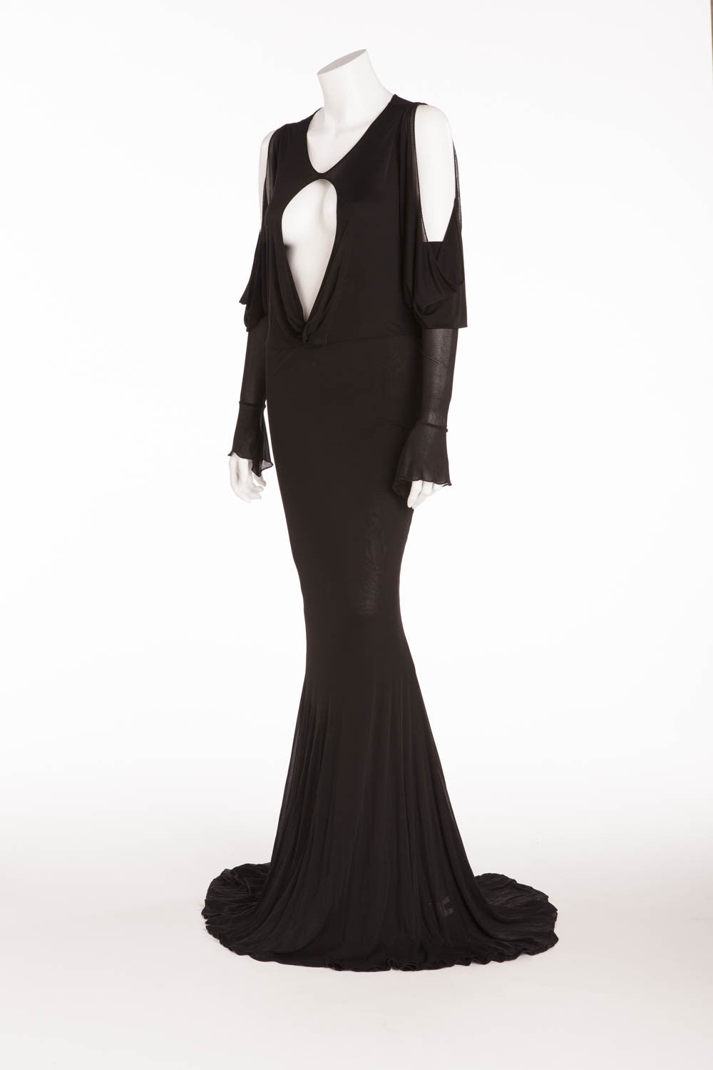 Roberto Cavalli - As Seen on the 2006 Runway Collection - Black Long D   LUXHAVE