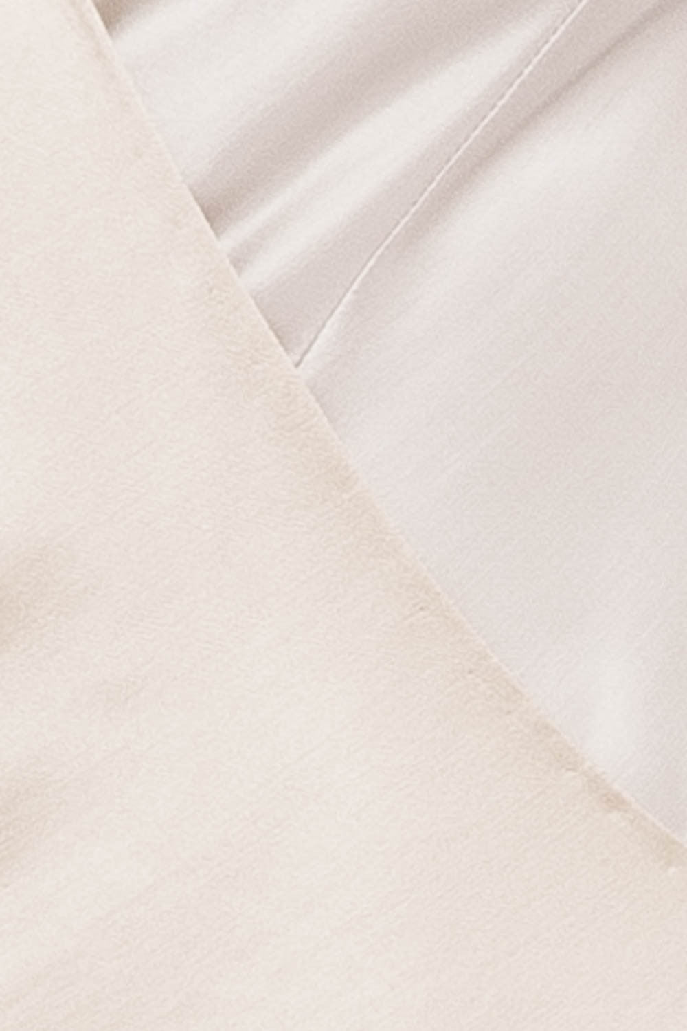 Nina Ricci - Silver and Beige Long Gown with Feathers - FR 38 