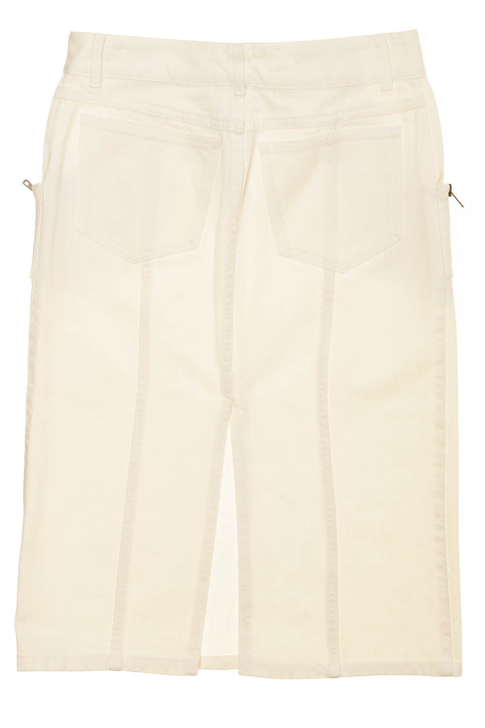 Tom Ford For Gucci - White Jean Pencil Skirt with Back Slit