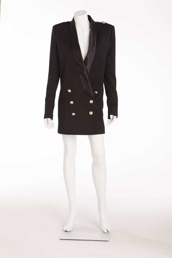 Balmain gold discount and blackdress jacket