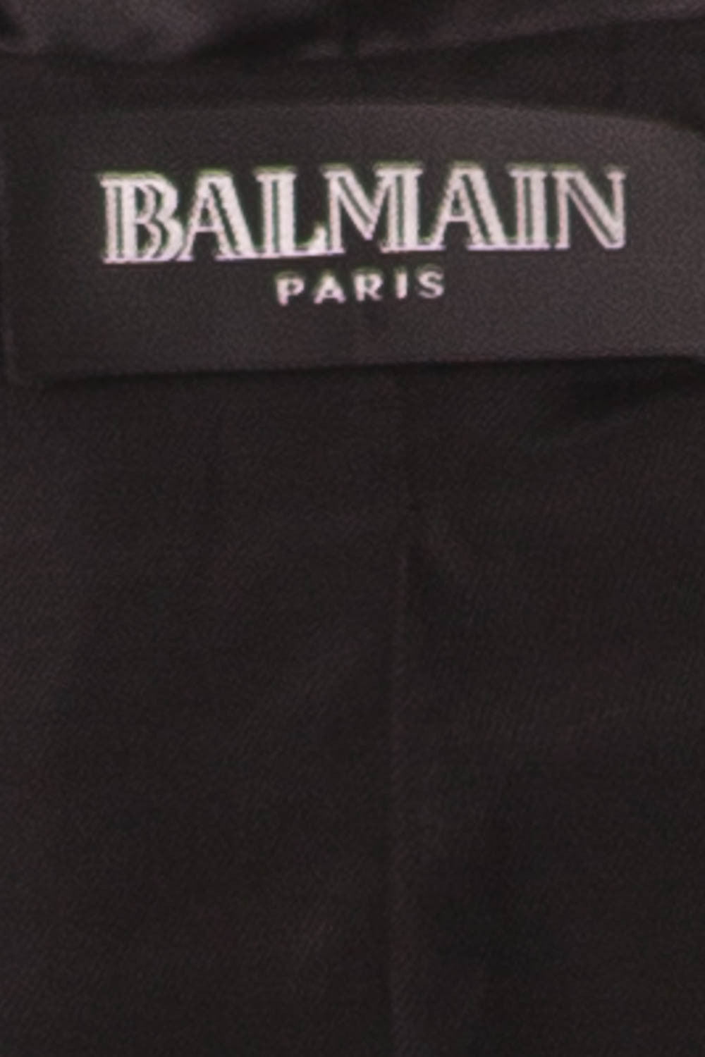 Balmain As Seen on Kim Kardashian Black Blazer Dress with Silk