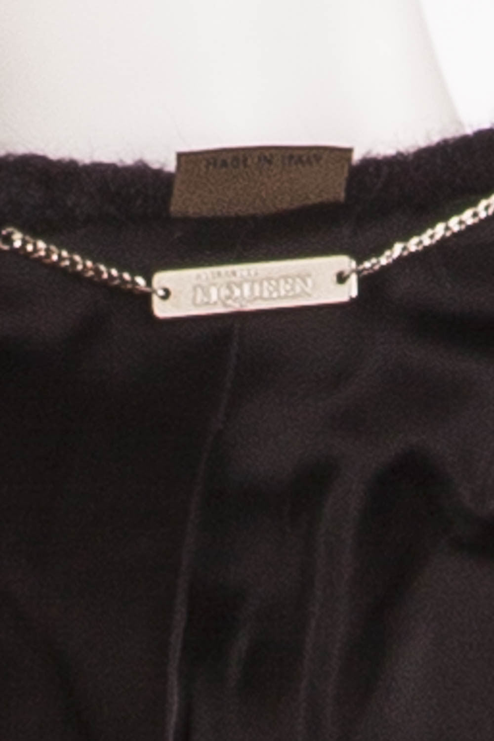 Alexander McQueen ジップディテール フレアドレス ブラック Alexander McQueen ジップディテール フレアドレス ブラック