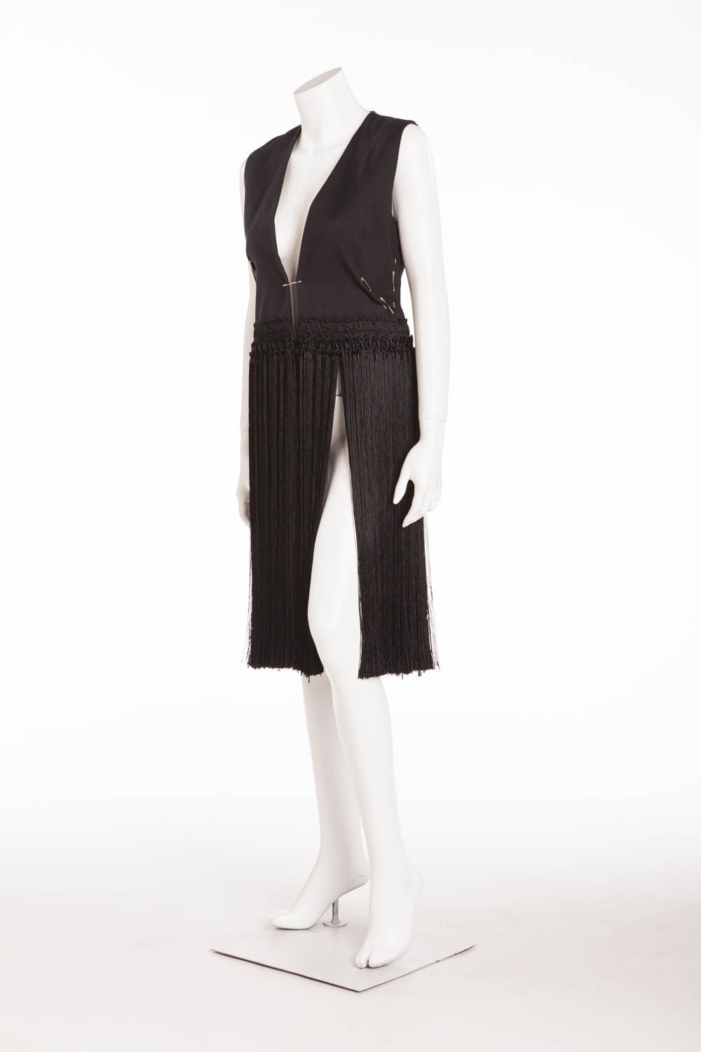 Maison Martin Margiela - New With Tags Fringed Vest Dress
