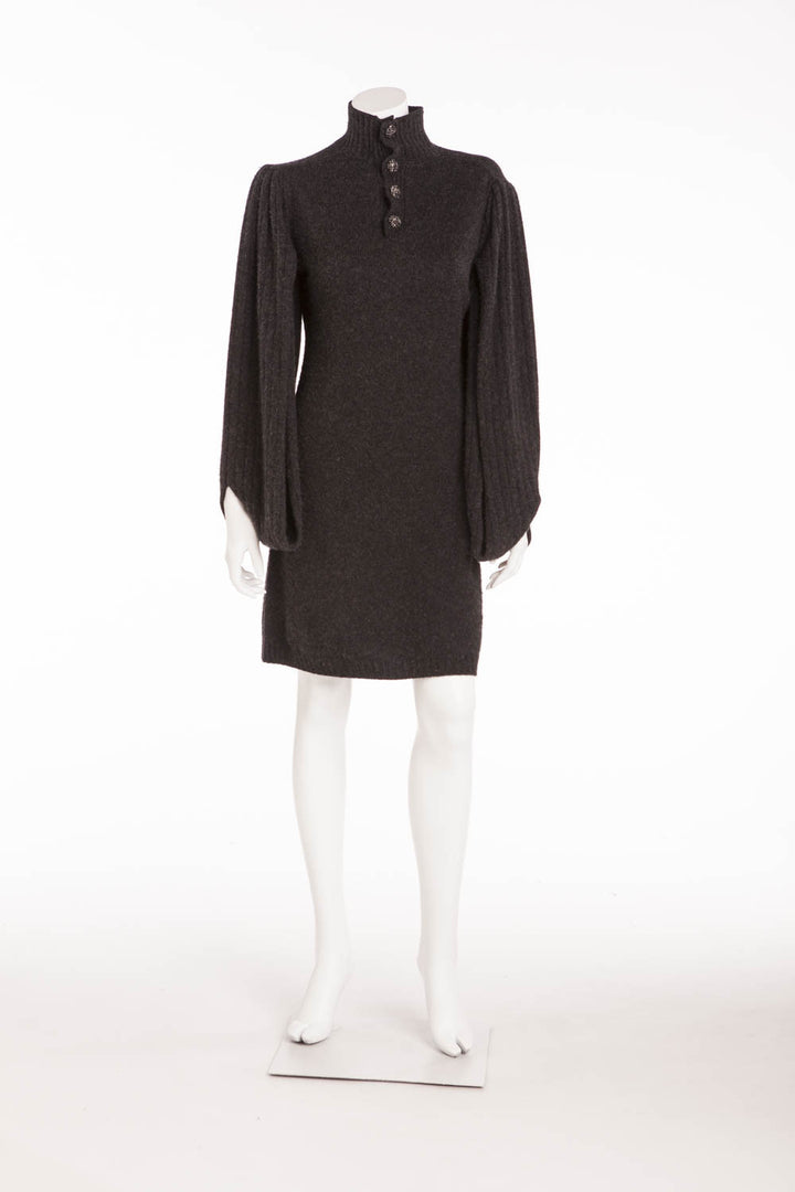 chanel sweater dress Color Block Knit Tunic Designer Gold Runway Look M Fall 2013 black cashmere sweater knit mini dress with intricate pointelle open knit shoulders shakespeareloveschanel on LTK