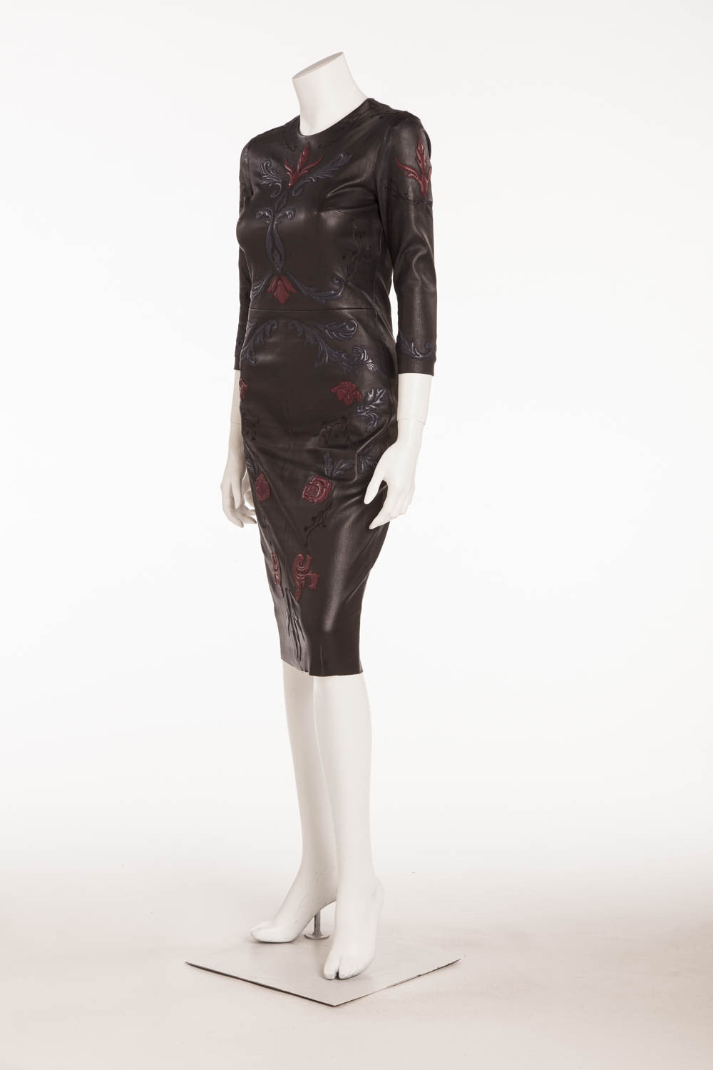 jitrois leather dress SOPHIA Geometric Leather Dress